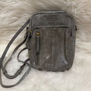 Sparkly Silver/Gray Crossbody Bag